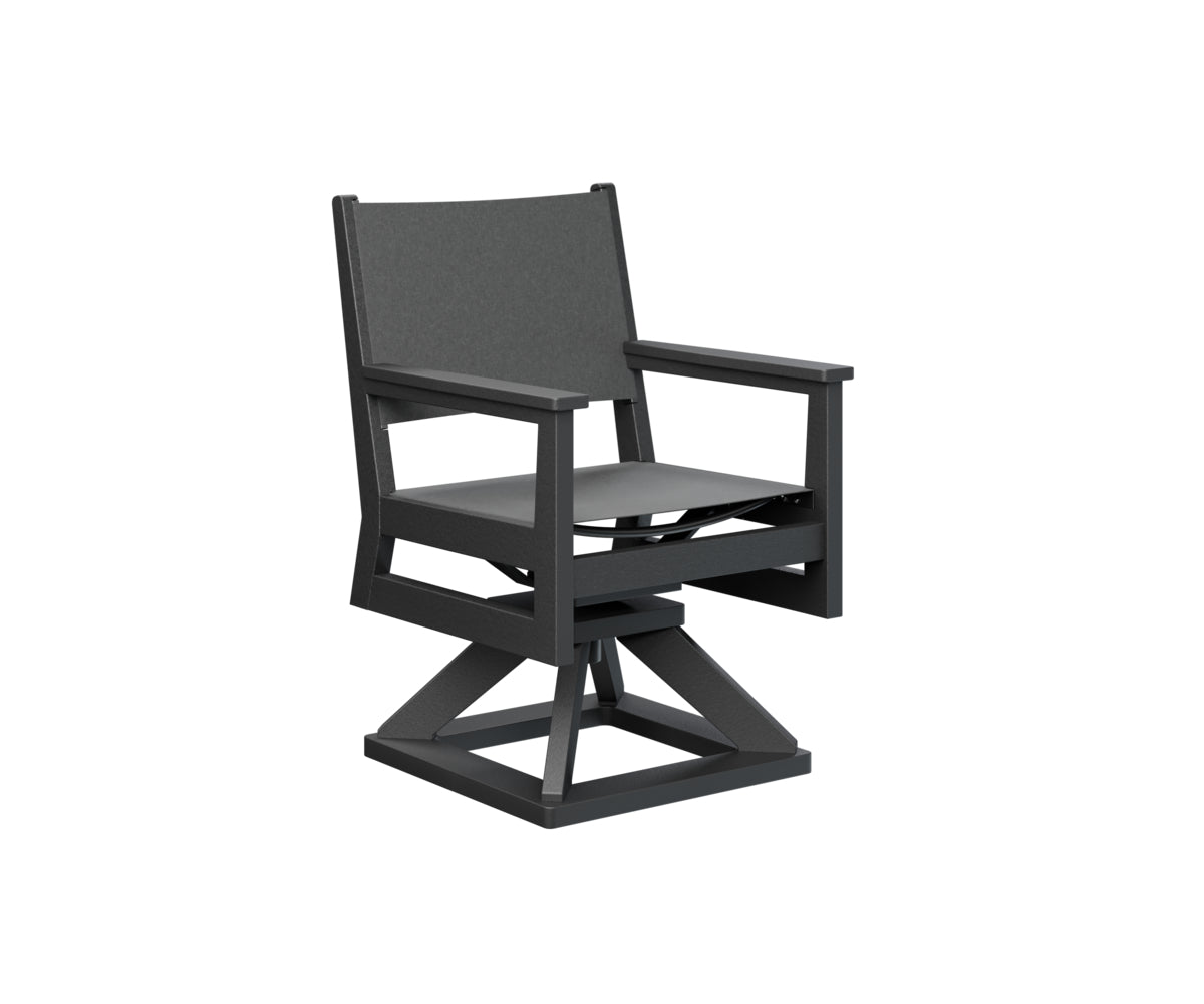 Berlin Gardens Mayhew Sling Swivel Rocker Dining Chair