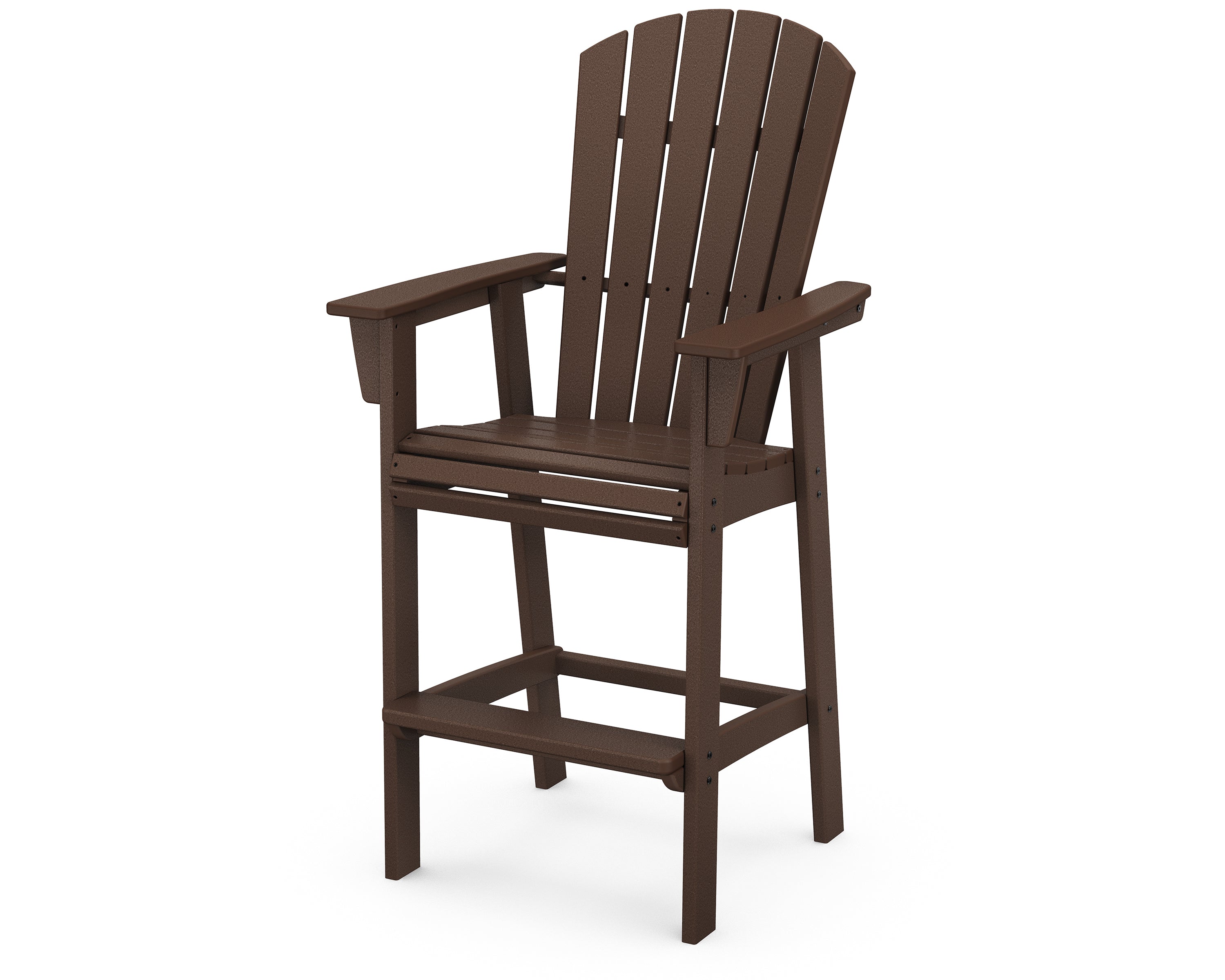 POLYWOOD Nautical Curveback Adirondack Bar Chair