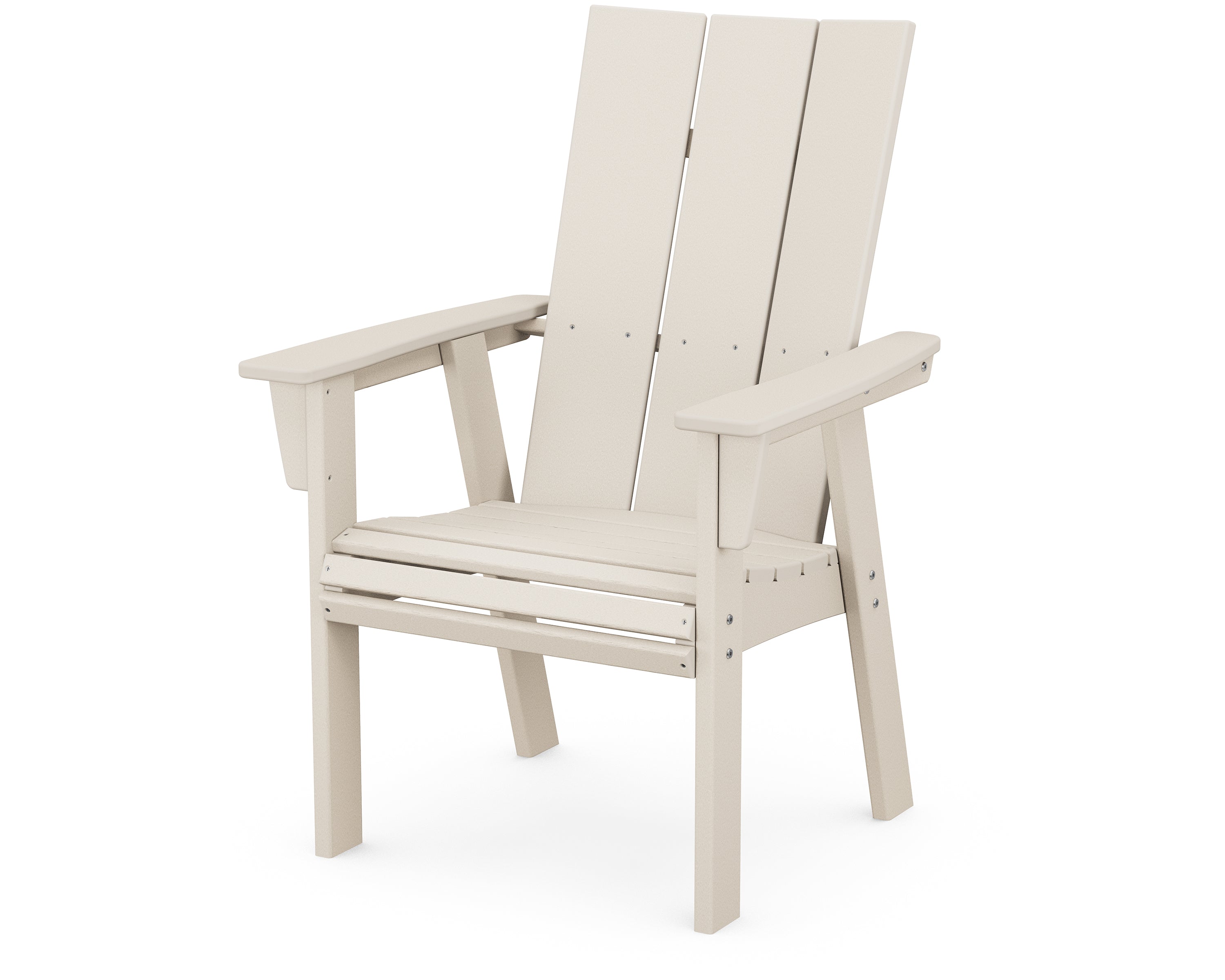 POLYWOOD Modern Curveback Adirondack Dining Chair