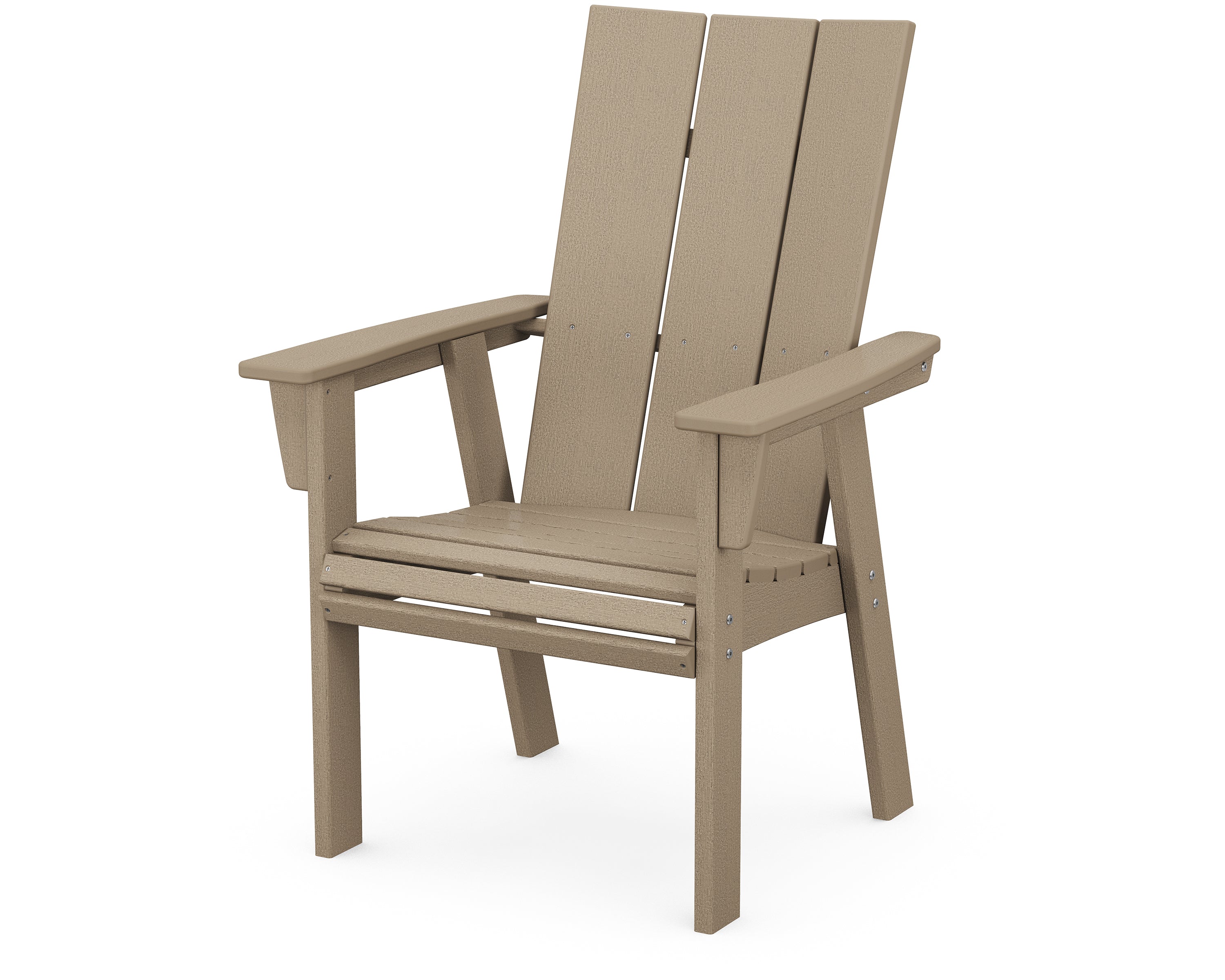 POLYWOOD Modern Curveback Adirondack Dining Chair