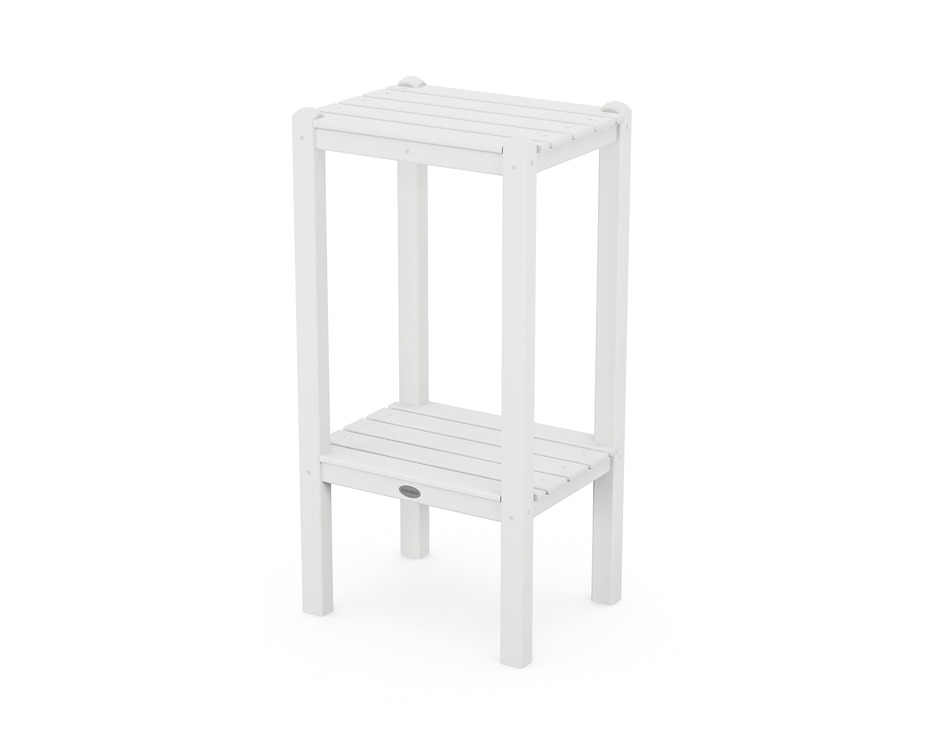 POLYWOOD Two Shelf Bar Side Table