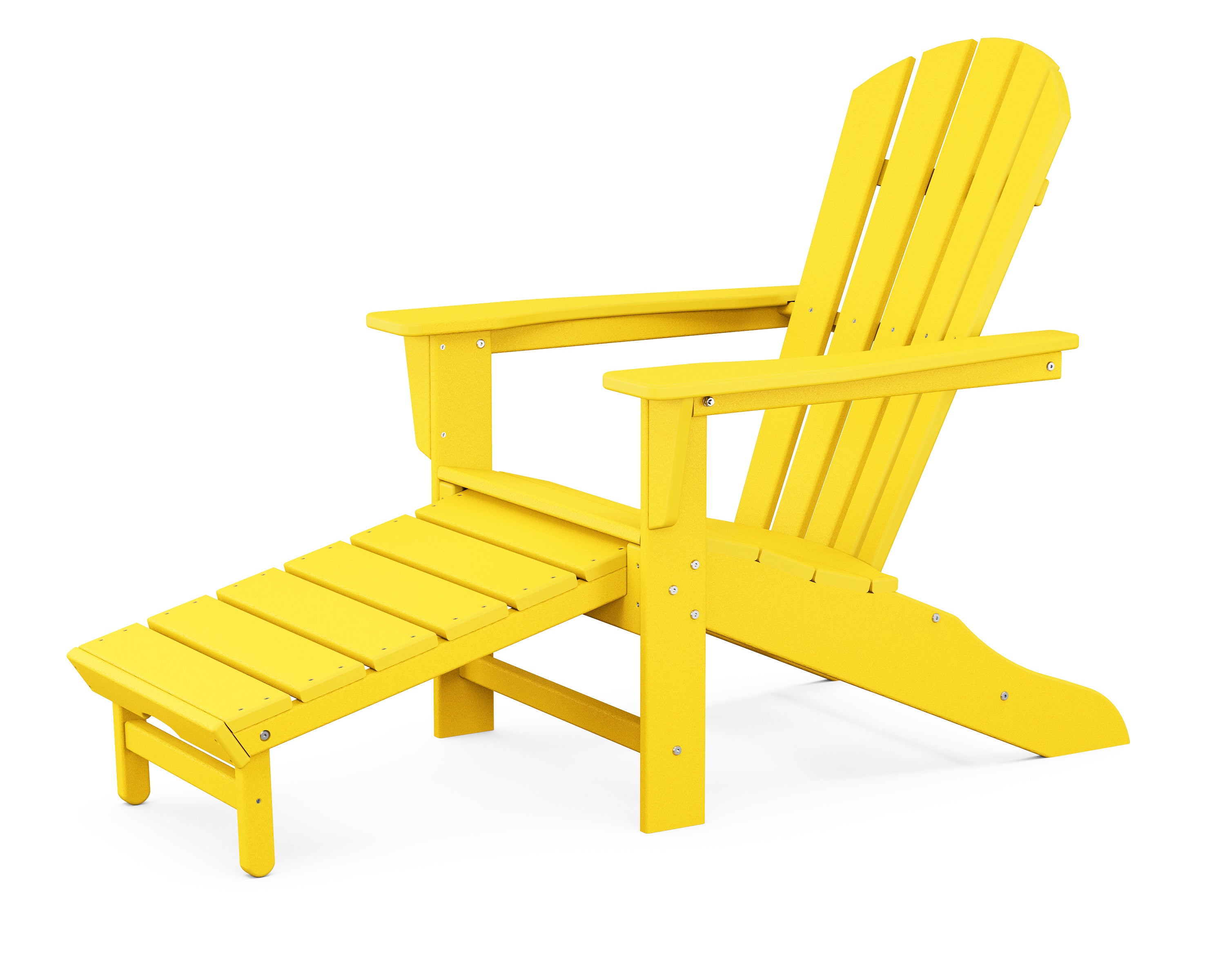 POLYWOOD Palm Coast Ultimate Adirondack Chair w/ Hideaway Ottoman