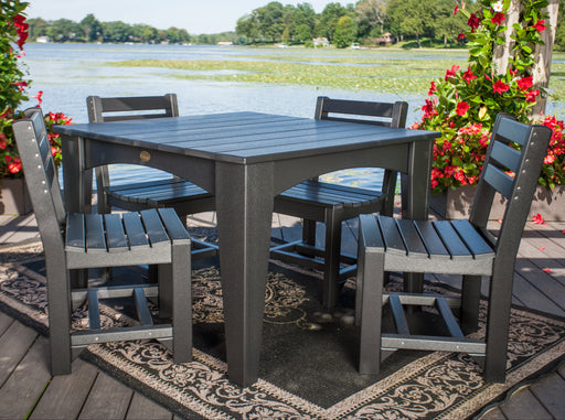 LuxCraft 44" Island Dining Table Set