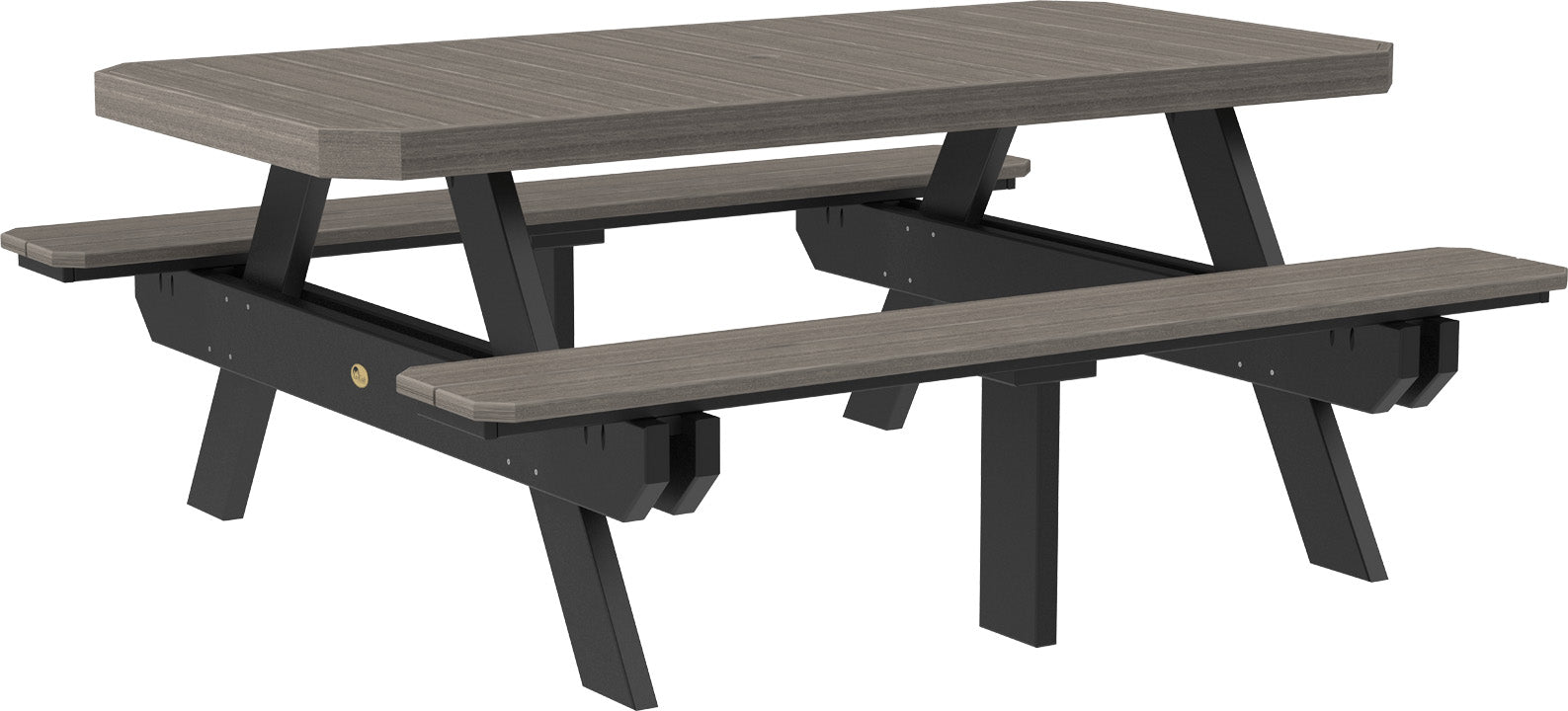 LuxCraft 6' Rectangular Picnic Table