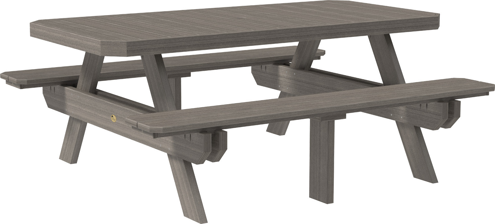 LuxCraft 6' Rectangular Picnic Table