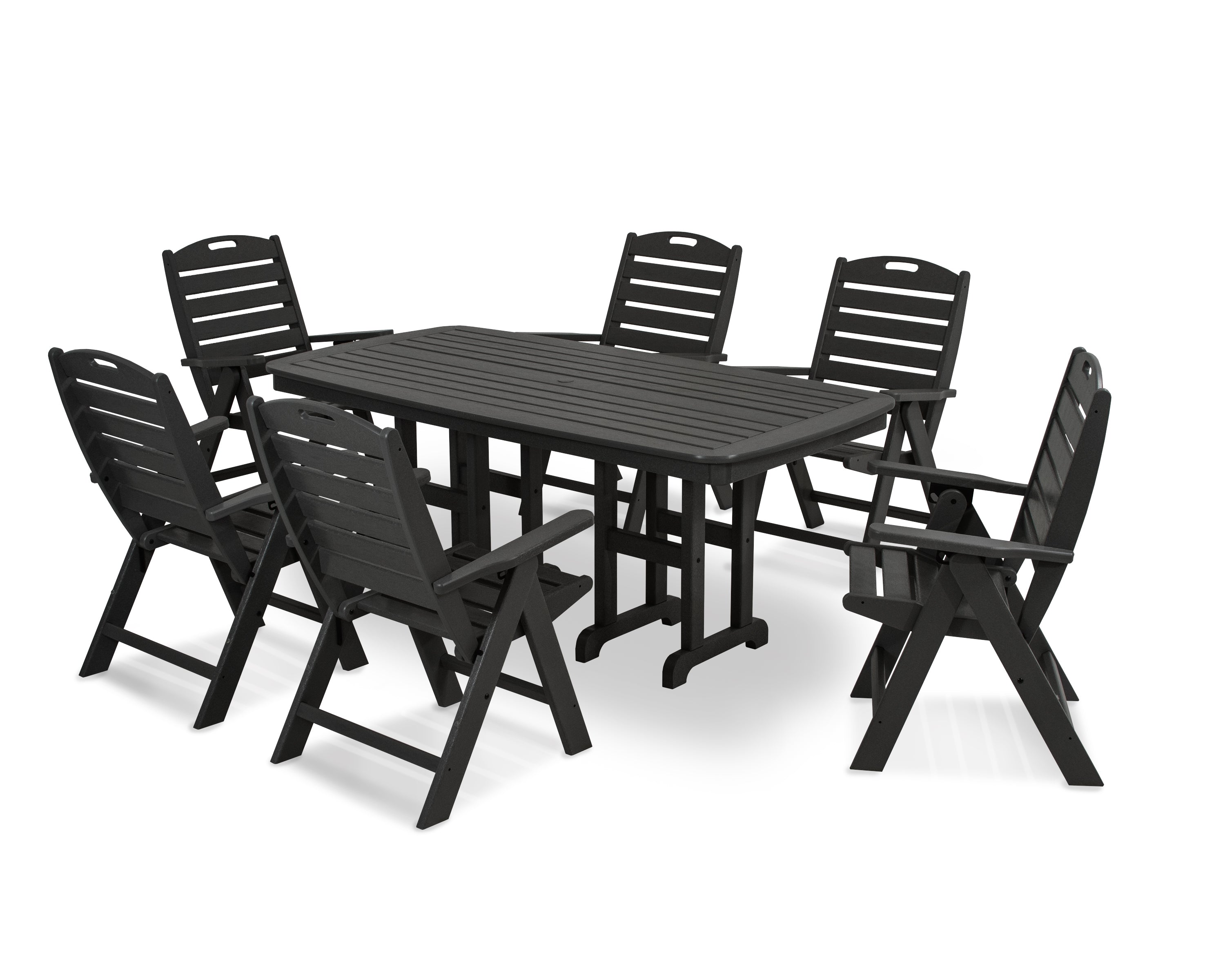 POLYWOOD Nautical 7-Piece Dining Set