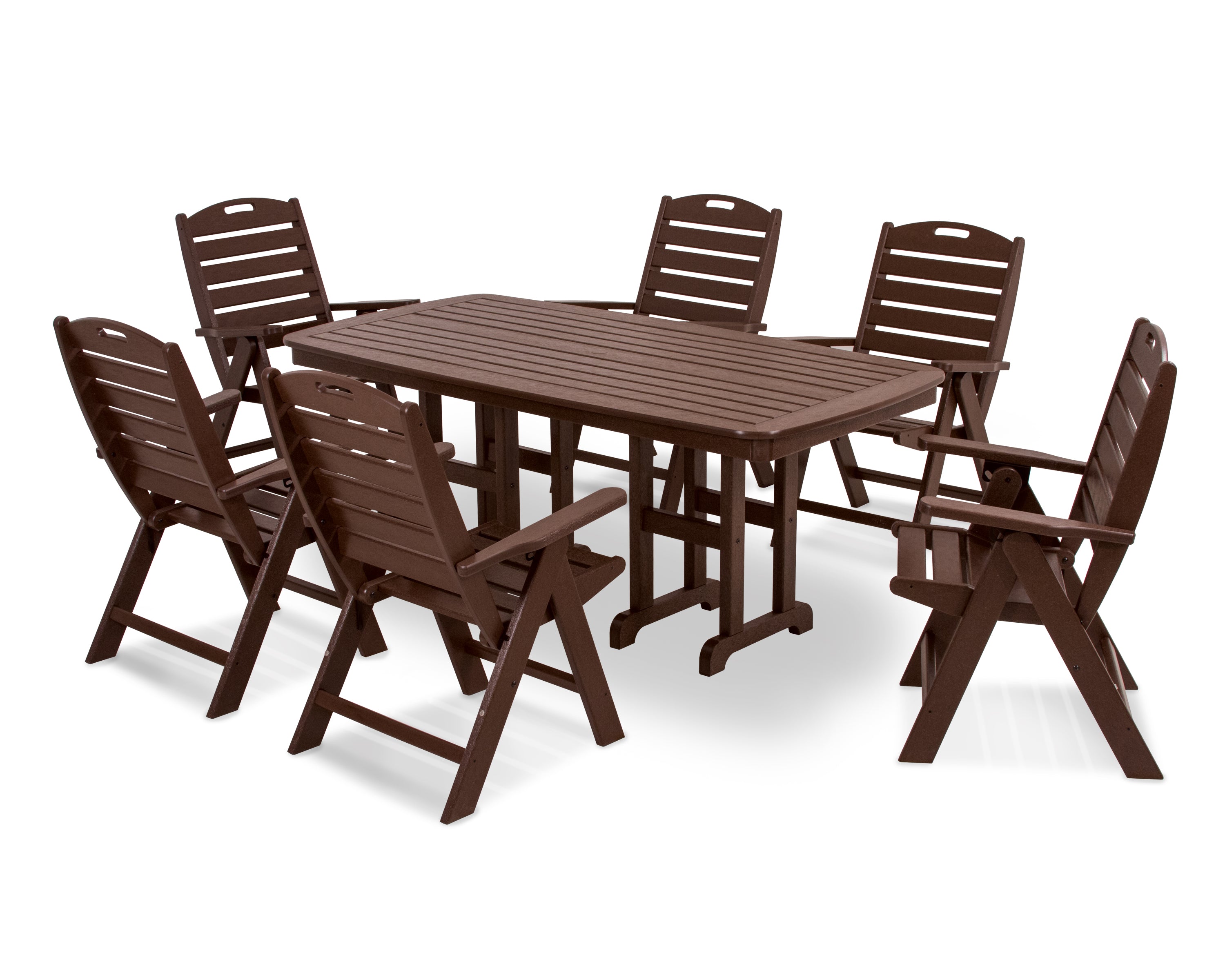 POLYWOOD Nautical 7-Piece Dining Set