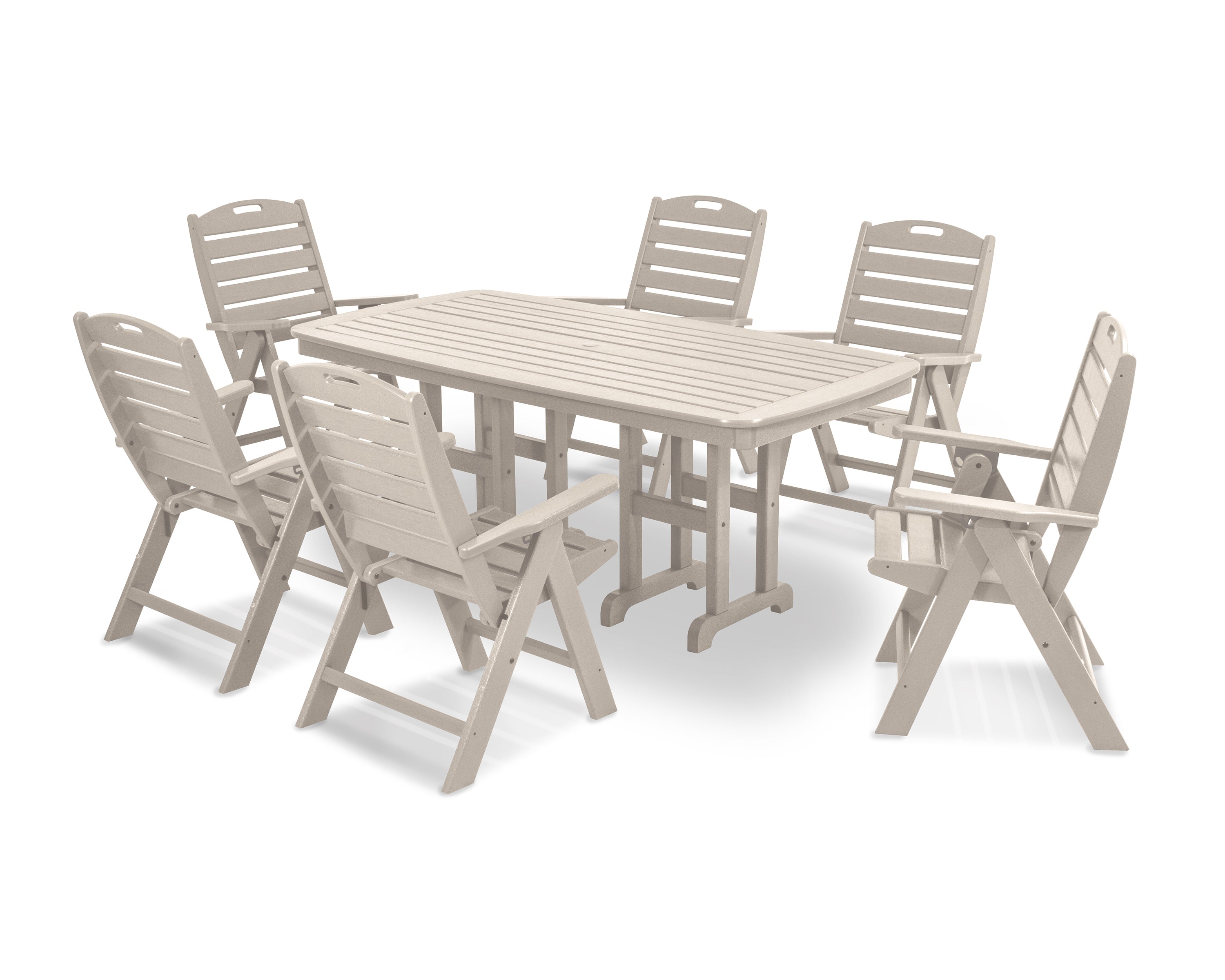 POLYWOOD Nautical 7-Piece Dining Set