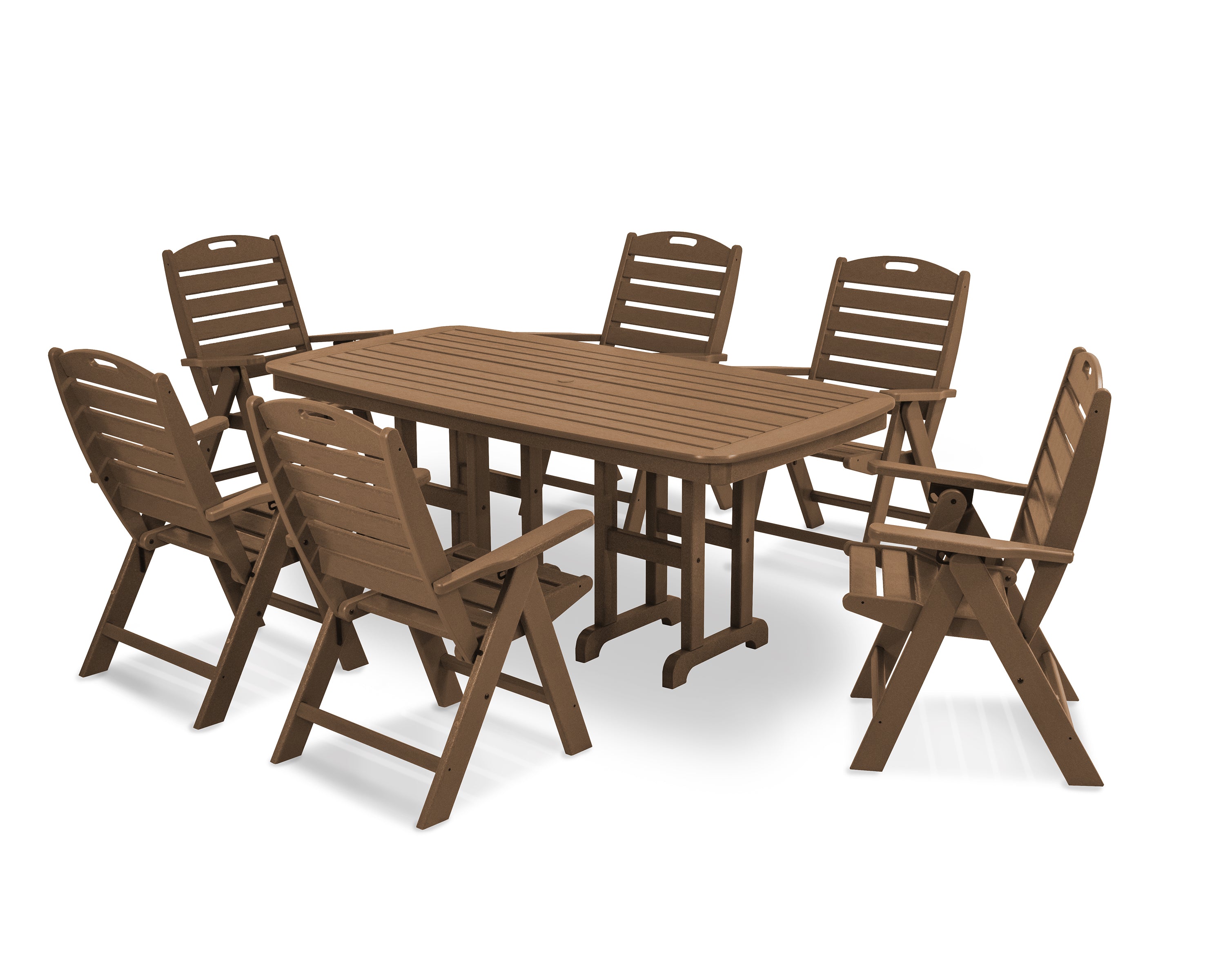 POLYWOOD Nautical 7-Piece Dining Set