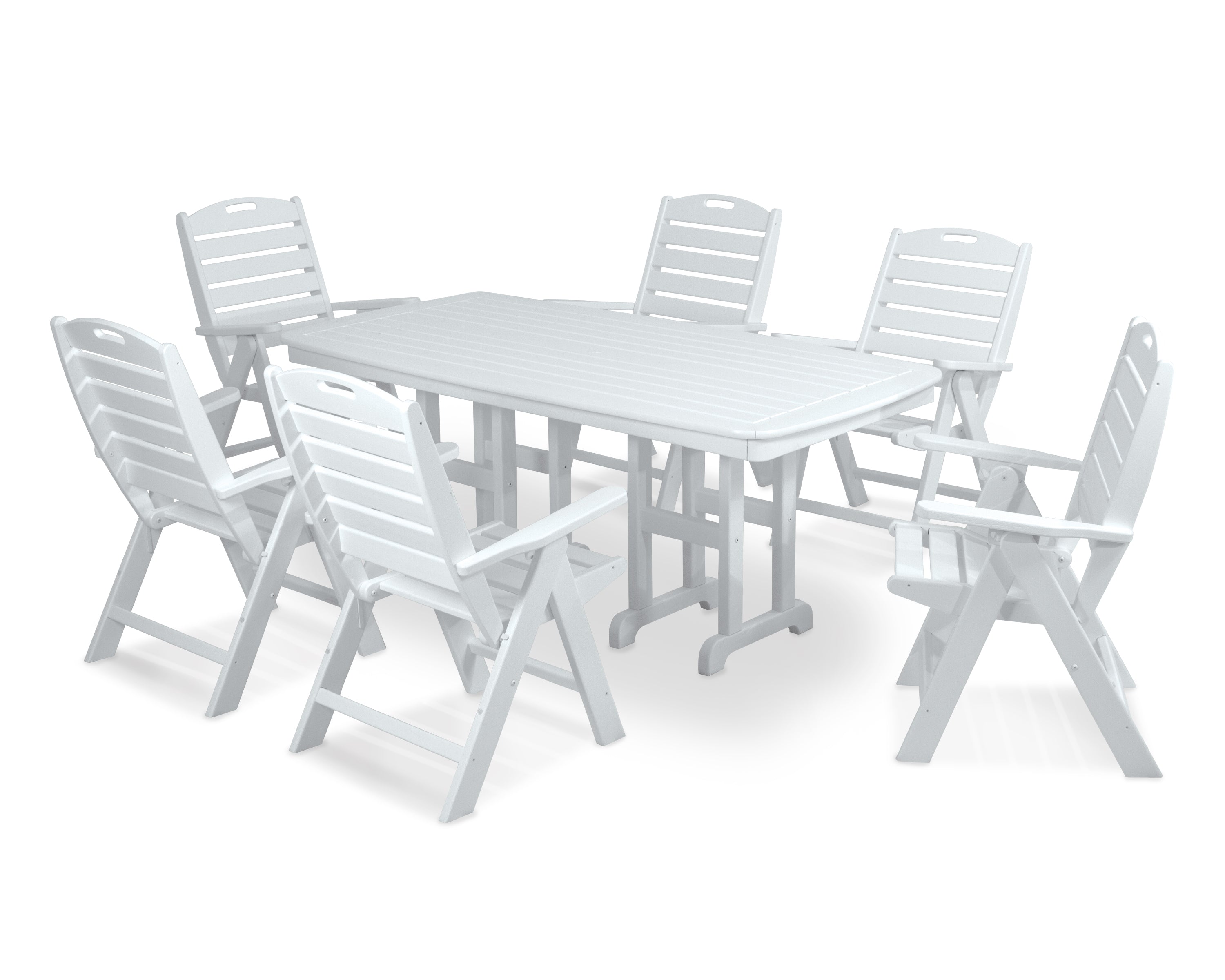 POLYWOOD Nautical 7-Piece Dining Set