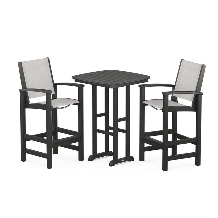 POLYWOOD Coastal 3-Piece Bar Set