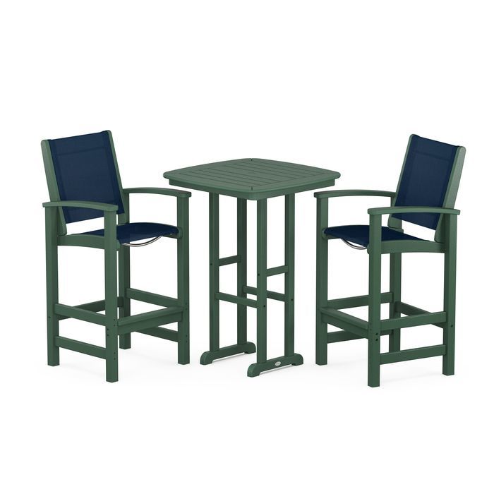 POLYWOOD Coastal 3-Piece Bar Set