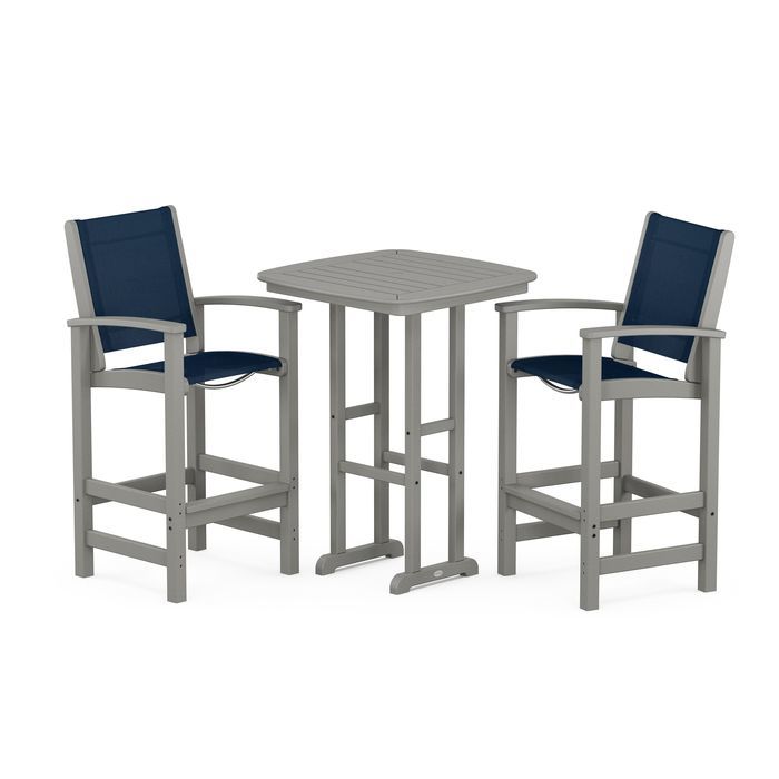 POLYWOOD Coastal 3-Piece Bar Set