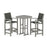 POLYWOOD Coastal 3-Piece Bar Set