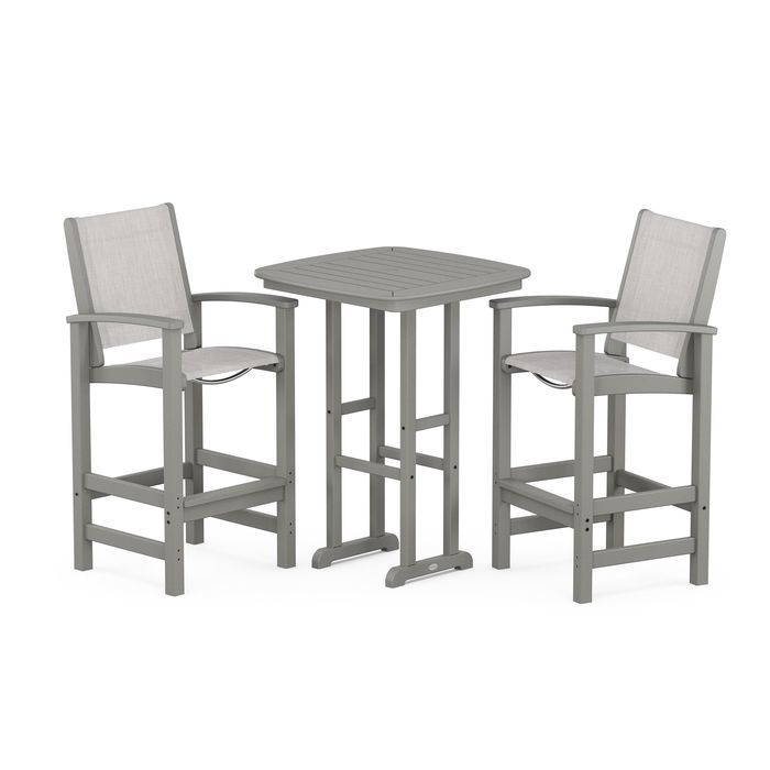 POLYWOOD Coastal 3-Piece Bar Set