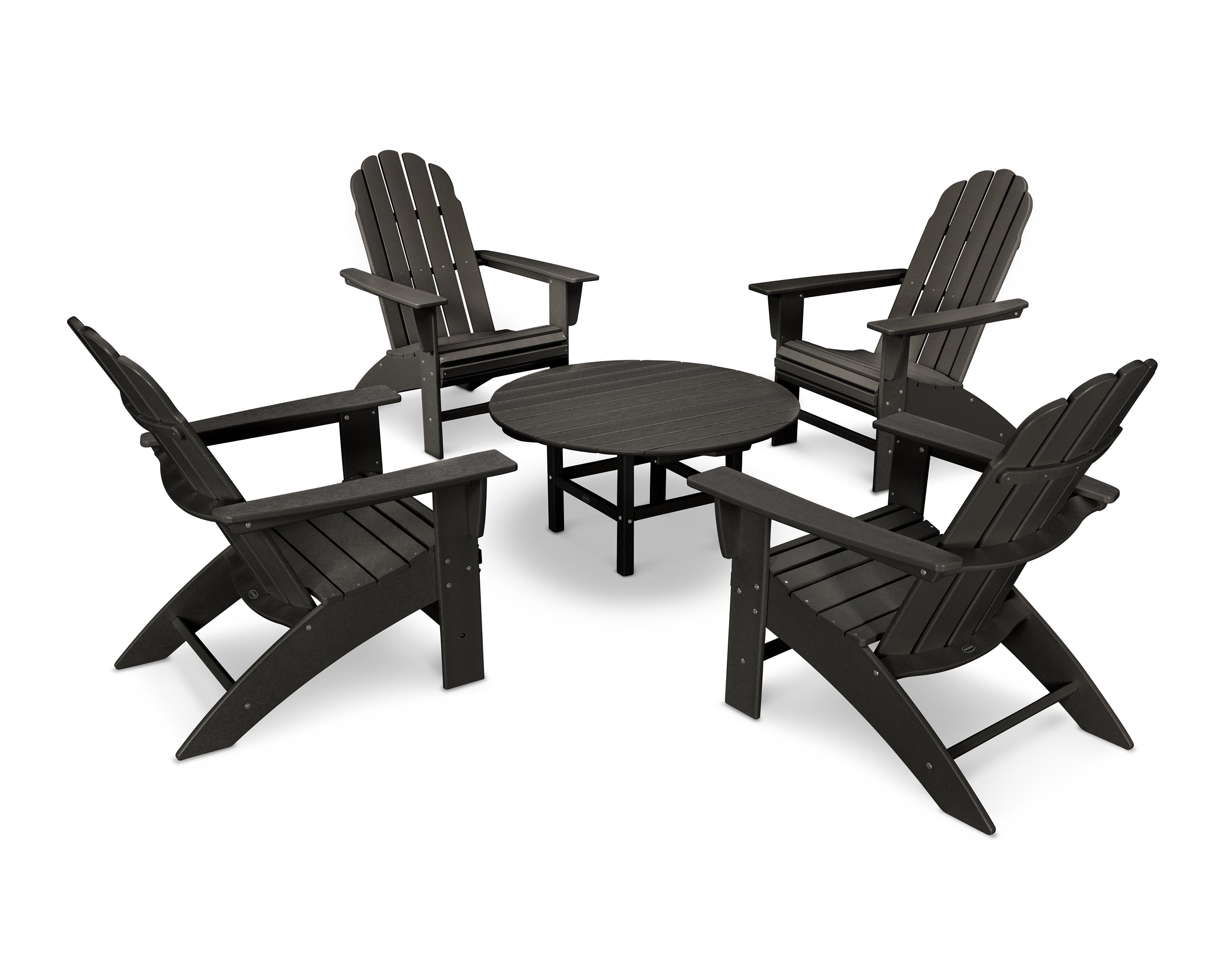 POLYWOOD Vineyard 5-Piece Oversized Adirondack Set