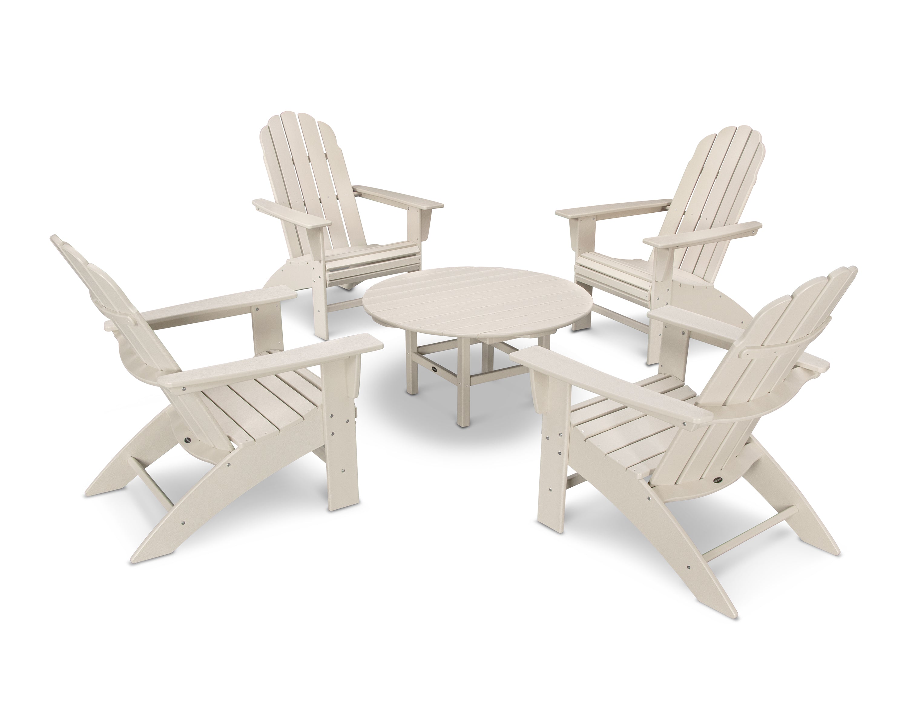 POLYWOOD Vineyard 5-Piece Oversized Adirondack Set