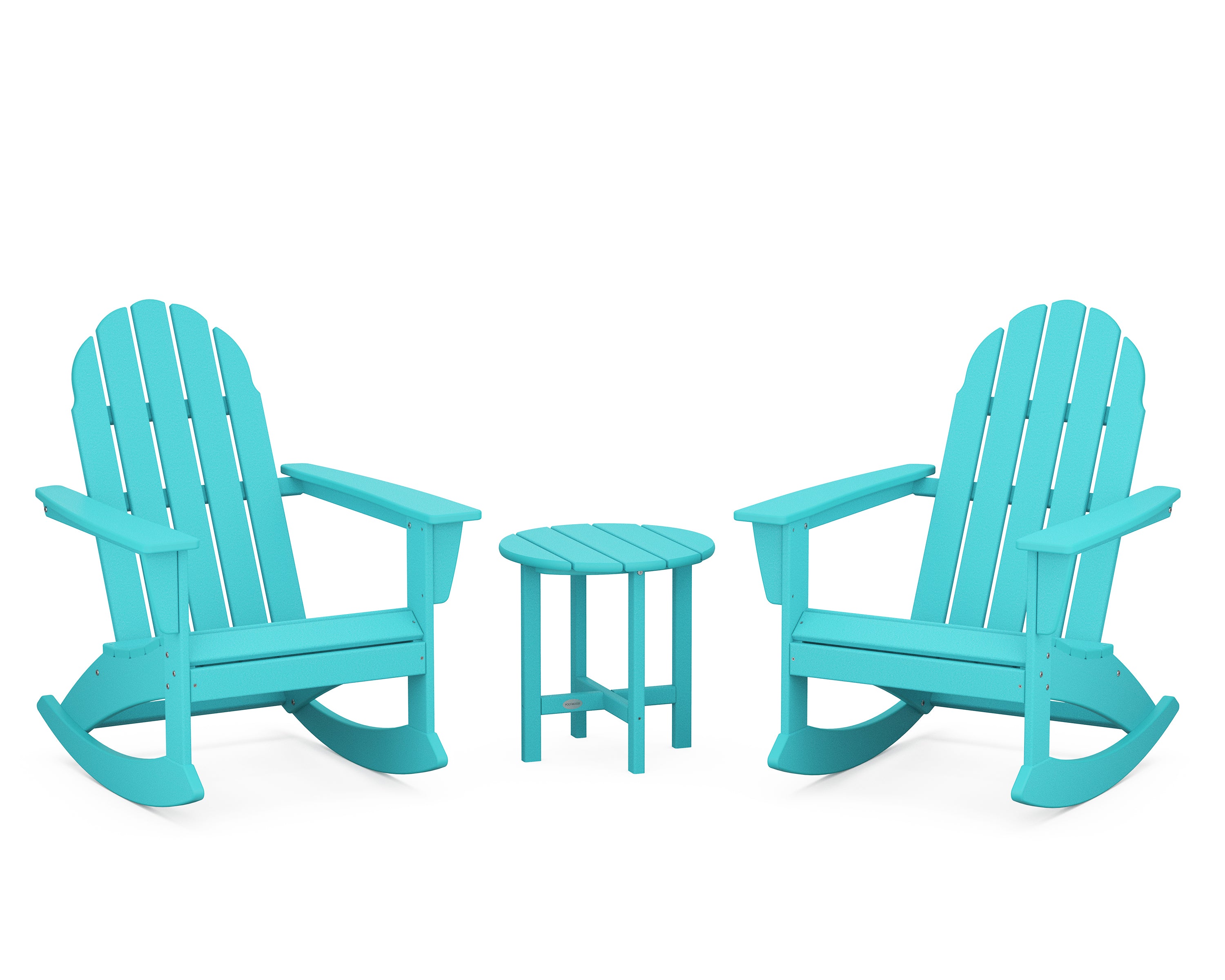 POLYWOOD Vineyard 3-Piece Adirondack Rocking Chair Set