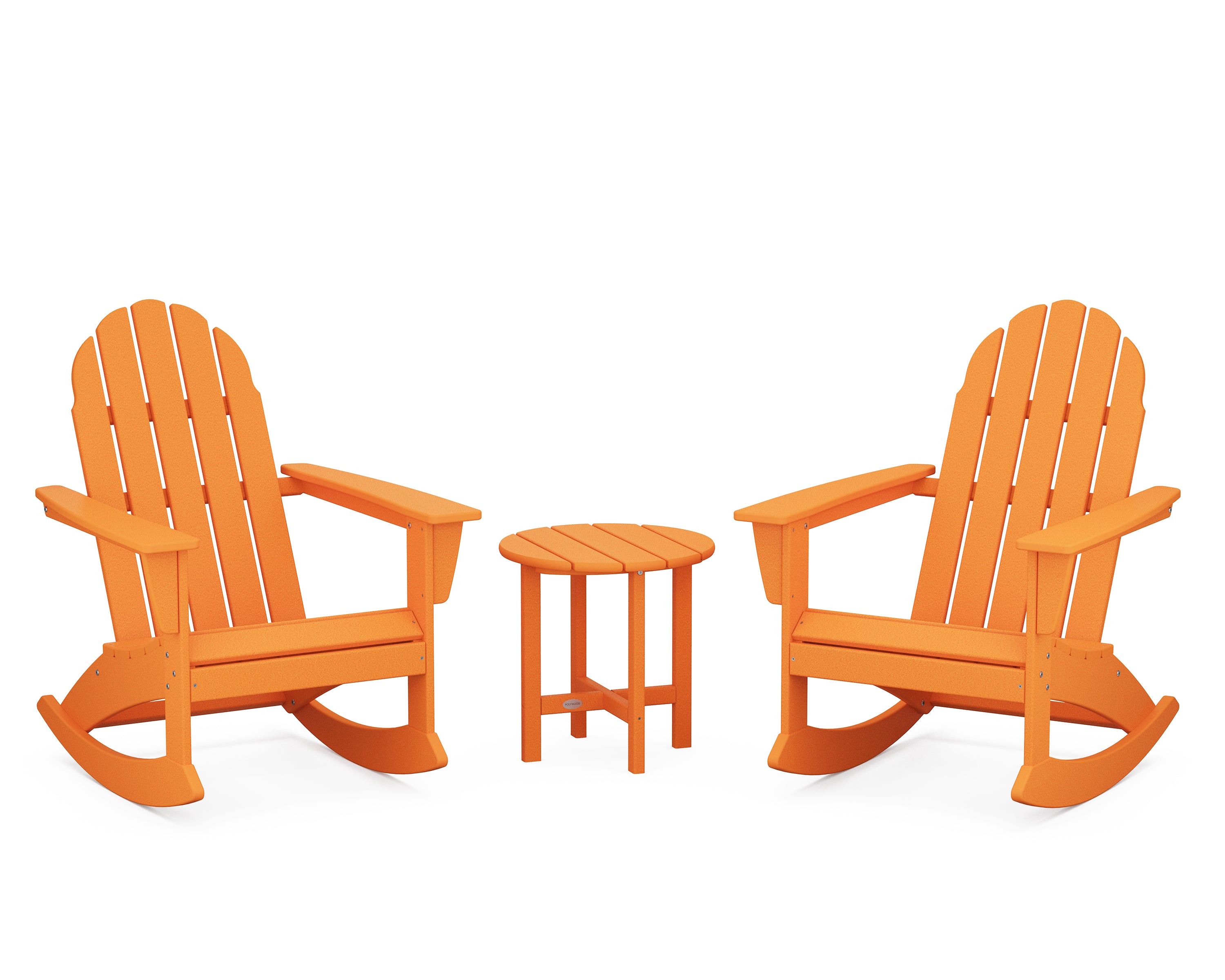 POLYWOOD Vineyard 3-Piece Adirondack Rocking Chair Set