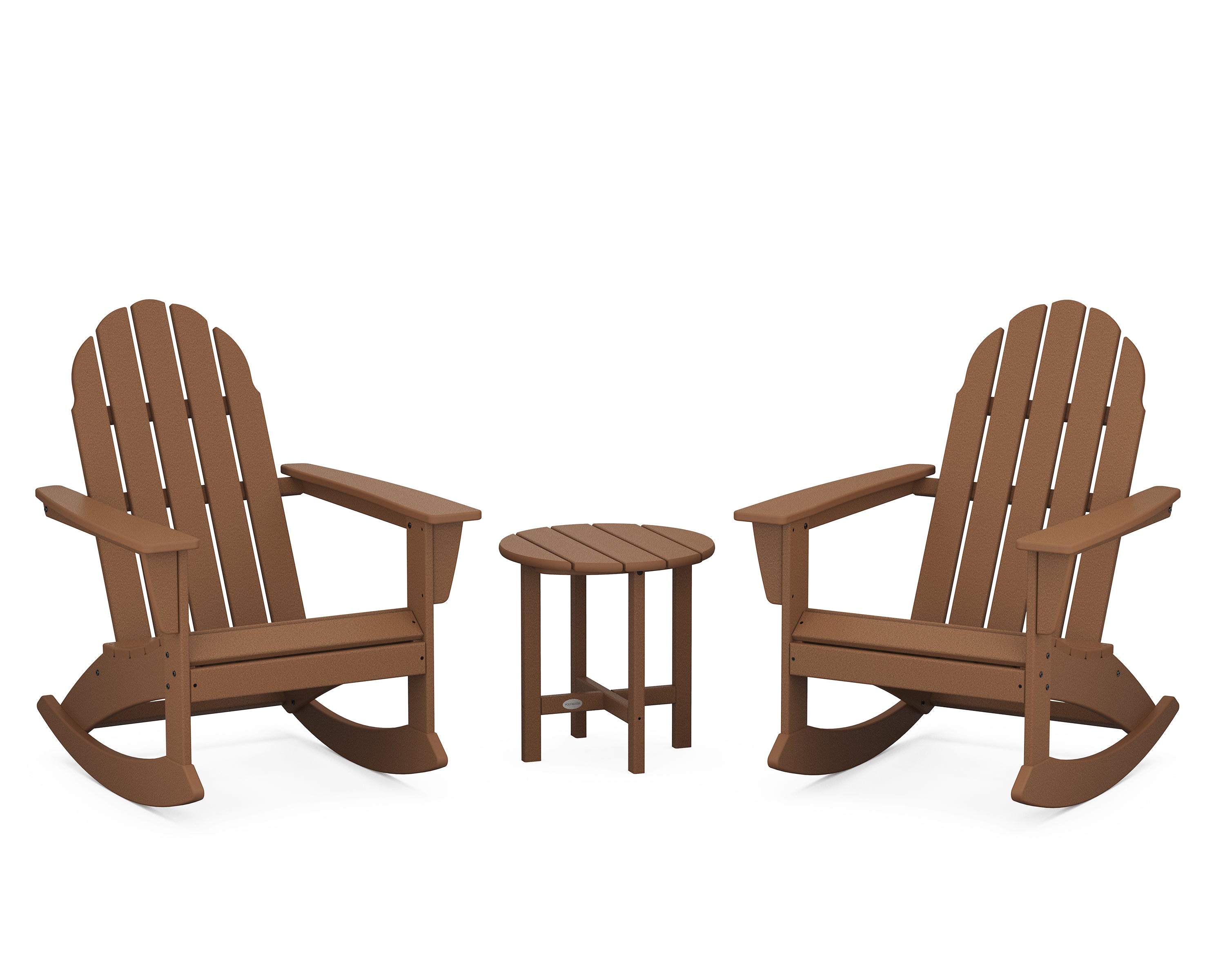 POLYWOOD Vineyard 3-Piece Adirondack Rocking Chair Set