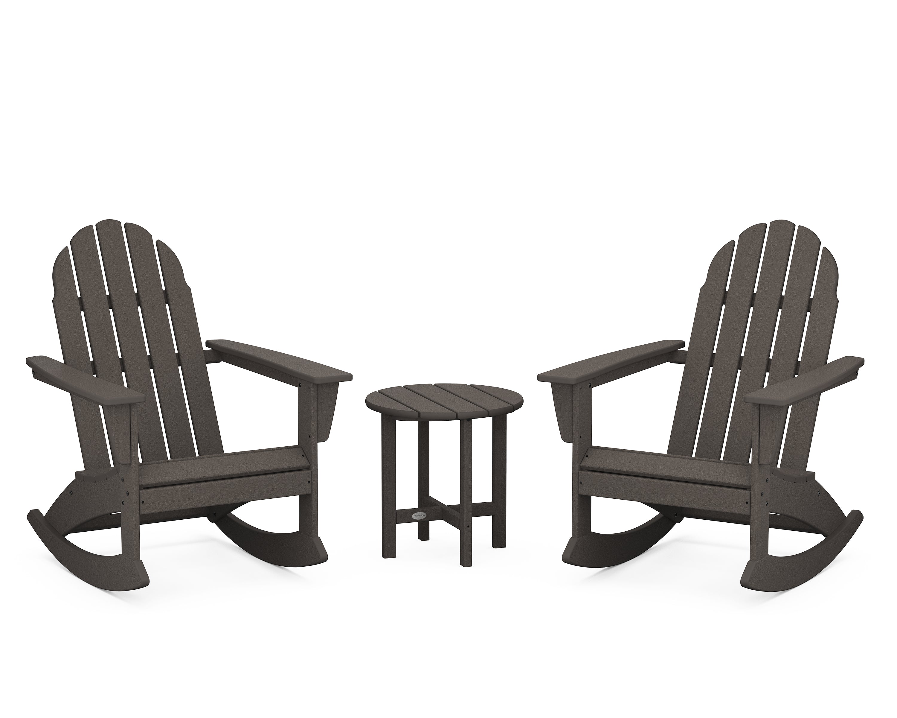 POLYWOOD Vineyard 3-Piece Adirondack Rocking Chair Set