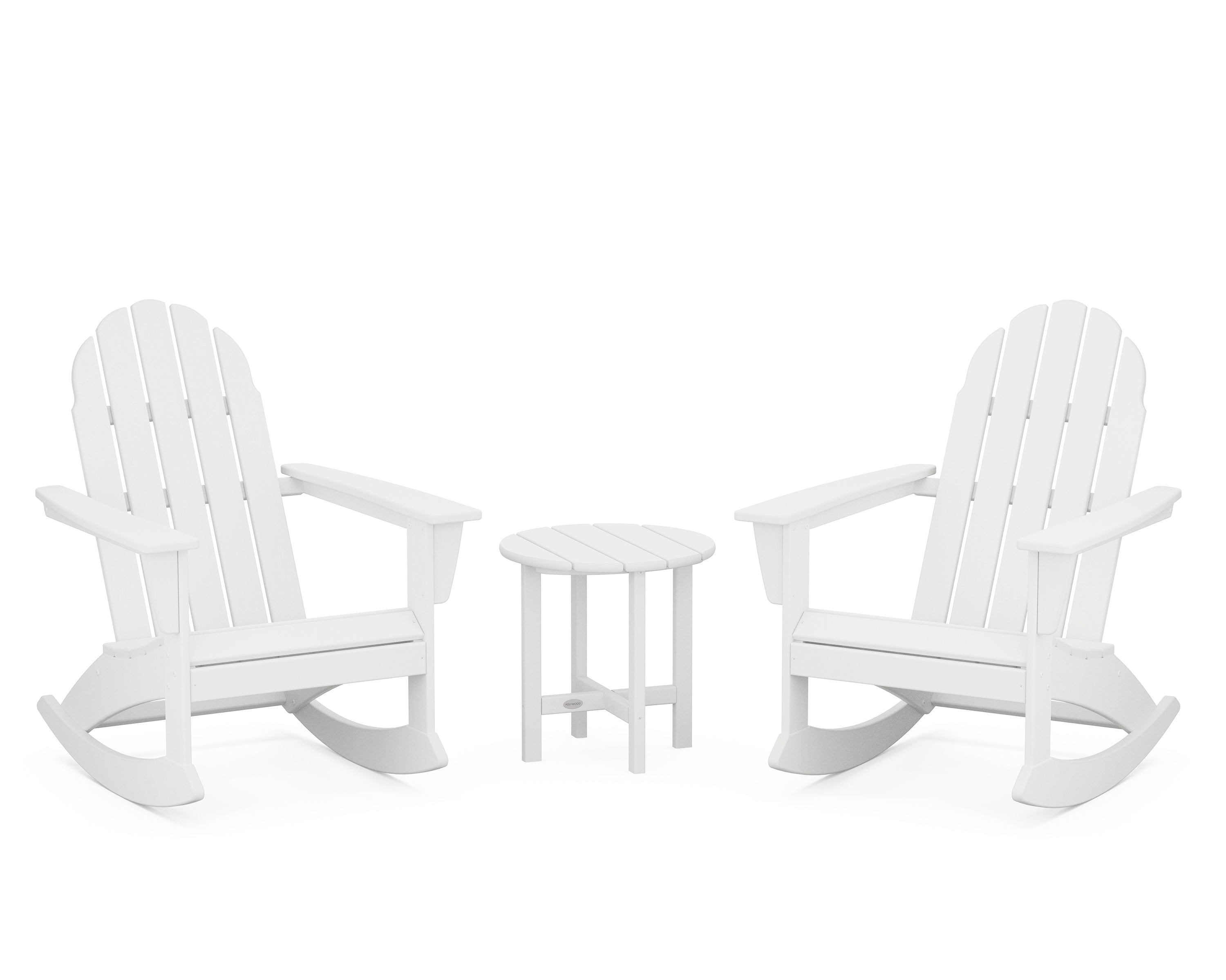 POLYWOOD Vineyard 3-Piece Adirondack Rocking Chair Set