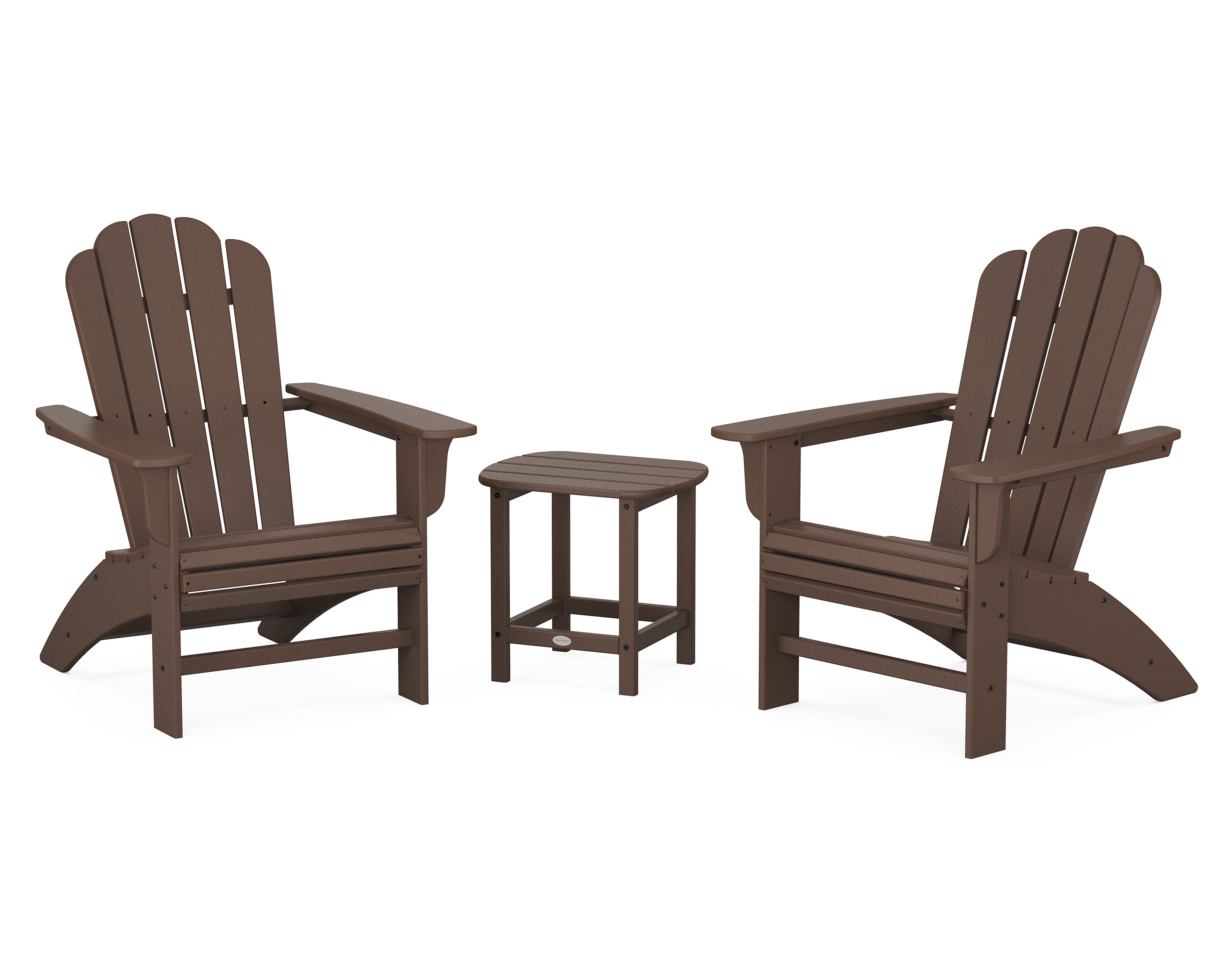 POLYWOOD Country Living Curveback Adirondack Chair 3-Piece Set