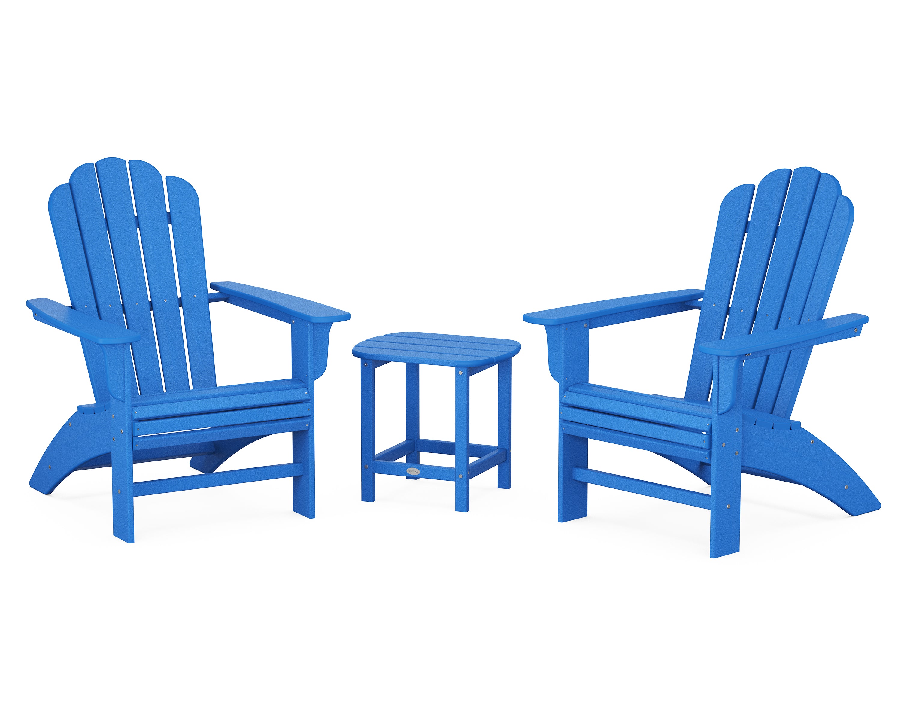 POLYWOOD Country Living Curveback Adirondack Chair 3-Piece Set