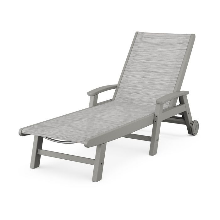 POLYWOOD Coastal Chaise with Wheels