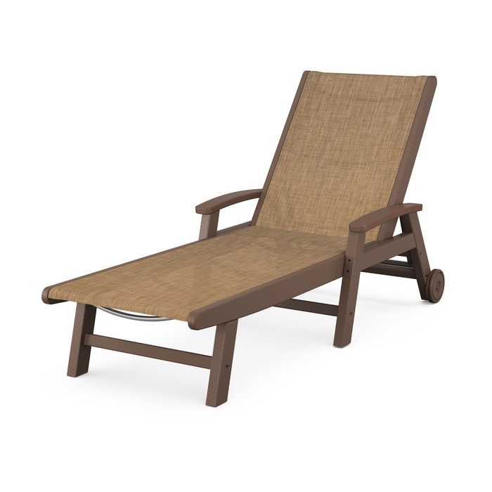 POLYWOOD Coastal Chaise with Wheels