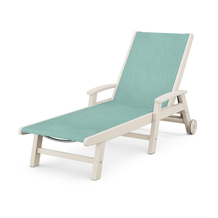 POLYWOOD Coastal Chaise with Wheels