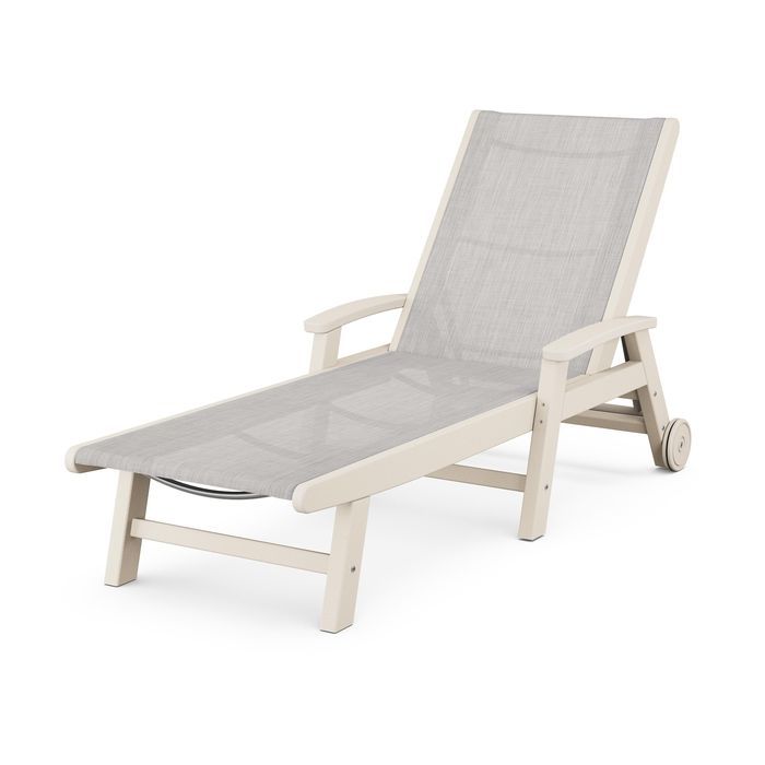 POLYWOOD Coastal Chaise with Wheels