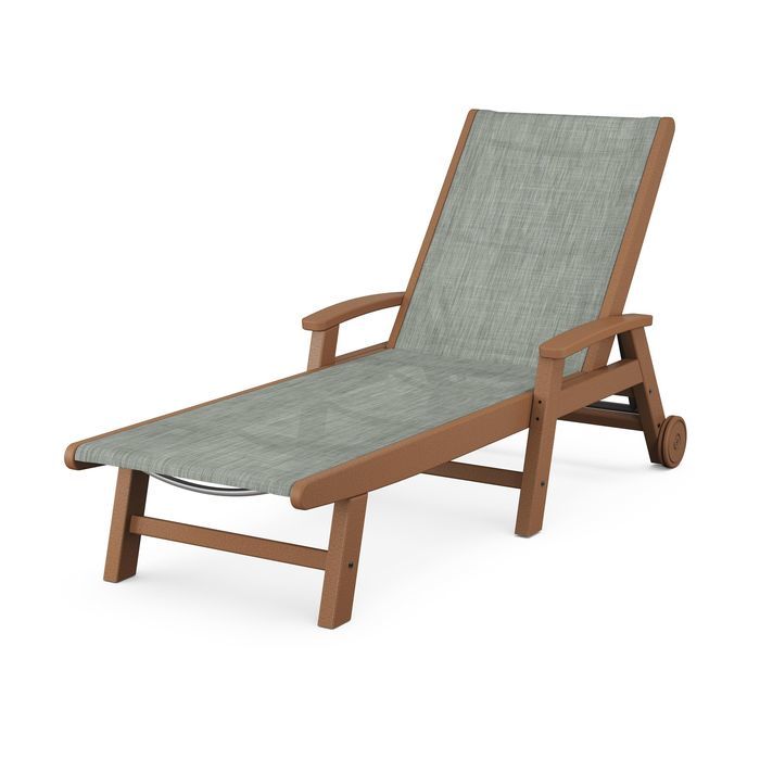 POLYWOOD Coastal Chaise with Wheels