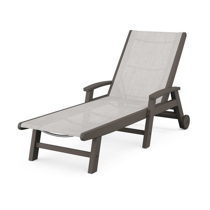 POLYWOOD Coastal Chaise with Wheels