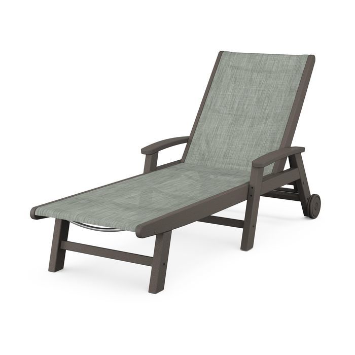 POLYWOOD Coastal Chaise with Wheels