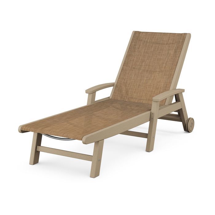 POLYWOOD Coastal Chaise with Wheels