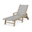 POLYWOOD Coastal Chaise with Wheels