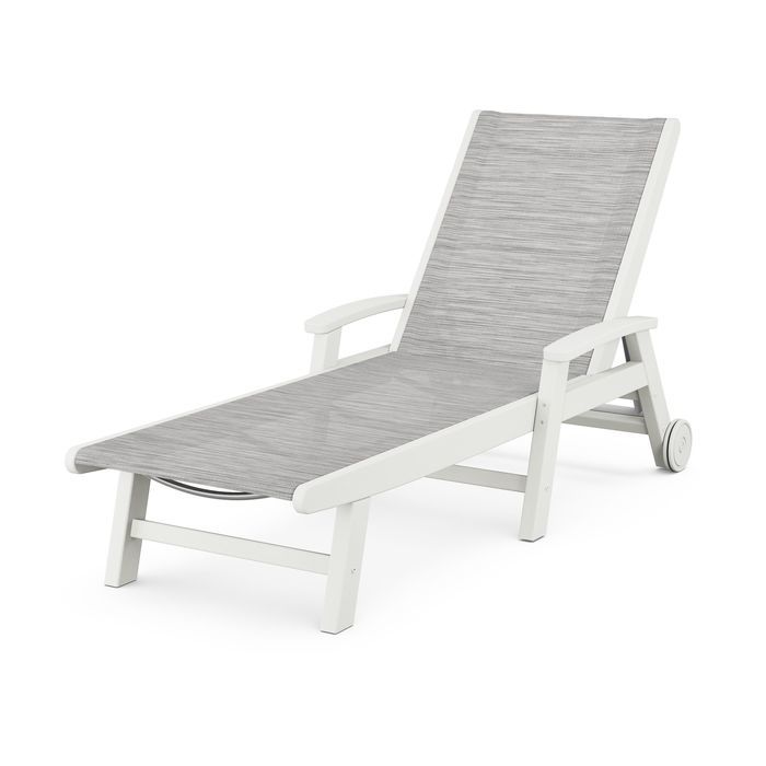 POLYWOOD Coastal Chaise with Wheels