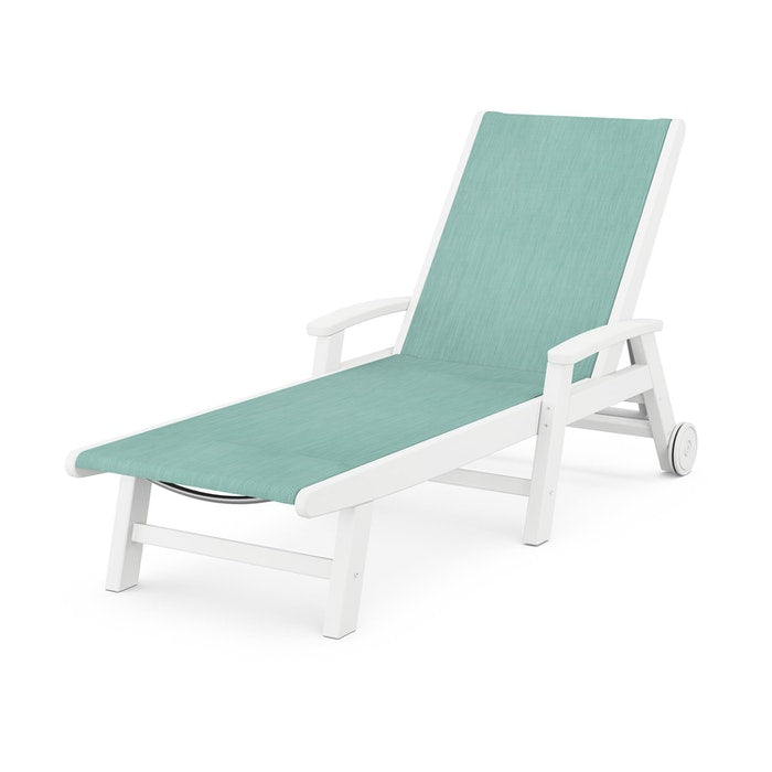 POLYWOOD Coastal Chaise with Wheels