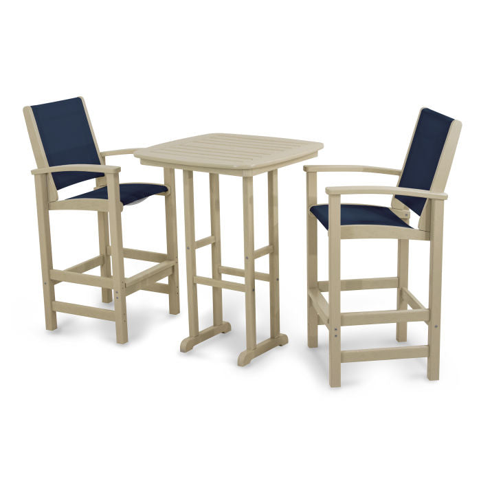 POLYWOOD Coastal 3-Piece Bar Set