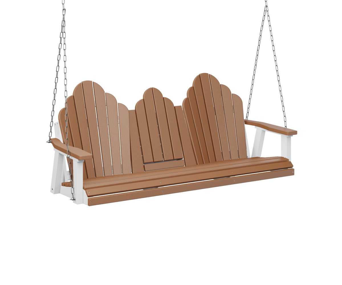 Berlin Gardens Cozi-Back Three Seat Swing with Console