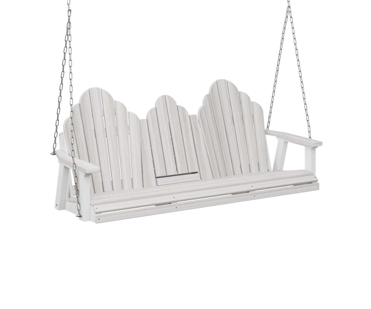 Berlin Gardens Cozi-Back Three Seat Swing with Console