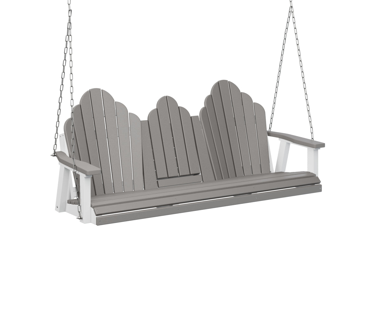 Berlin Gardens Cozi-Back Three Seat Swing with Console