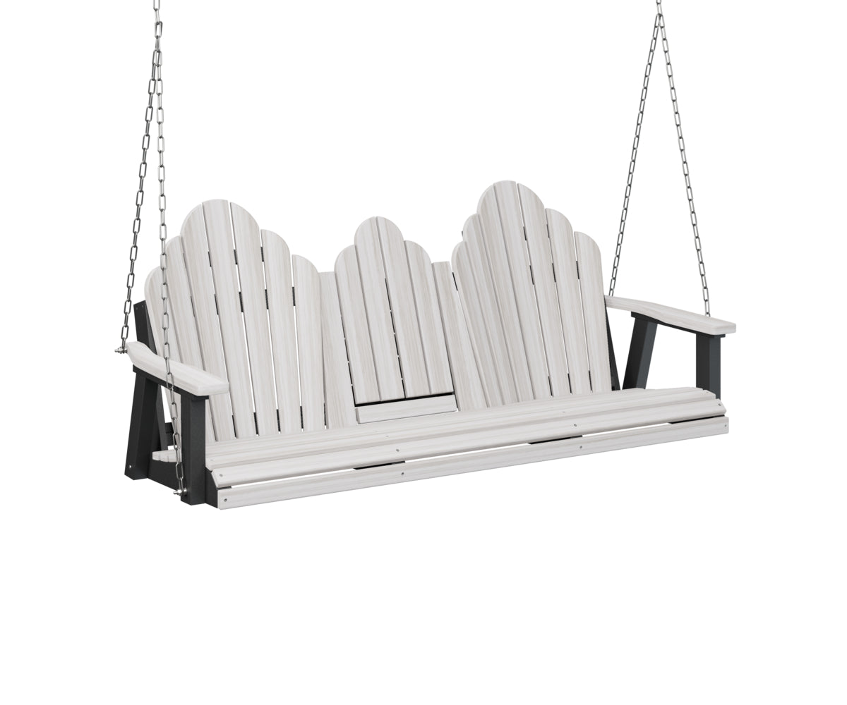 Berlin Gardens Cozi-Back Three Seat Swing with Console