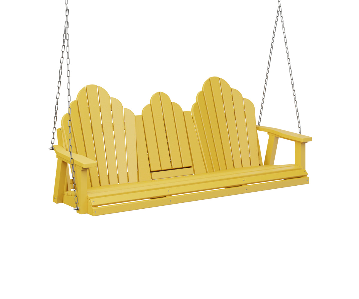 Berlin Gardens Cozi-Back Three Seat Swing with Console