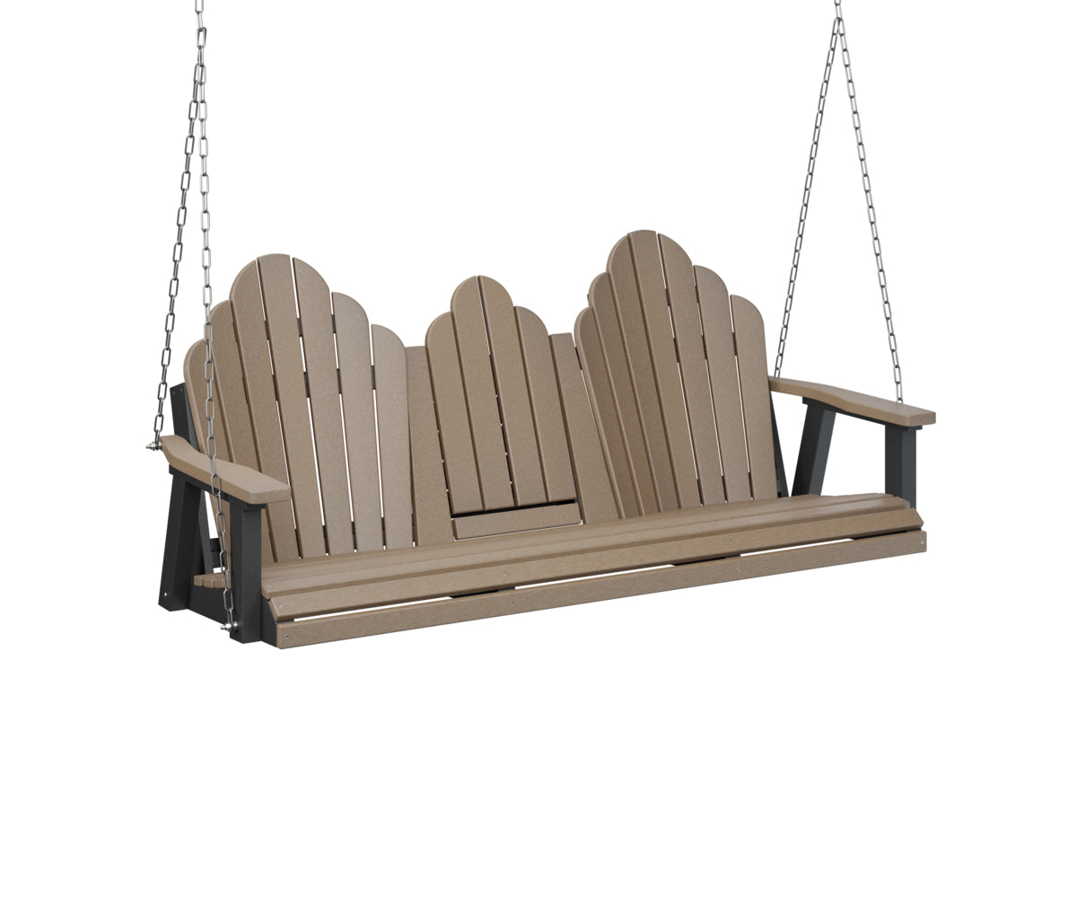 Berlin Gardens Cozi-Back Three Seat Swing with Console