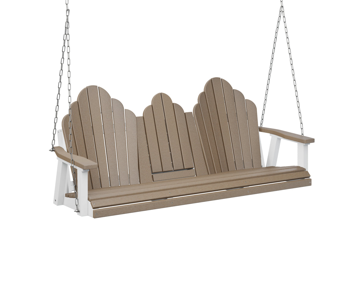 Berlin Gardens Cozi-Back Three Seat Swing with Console