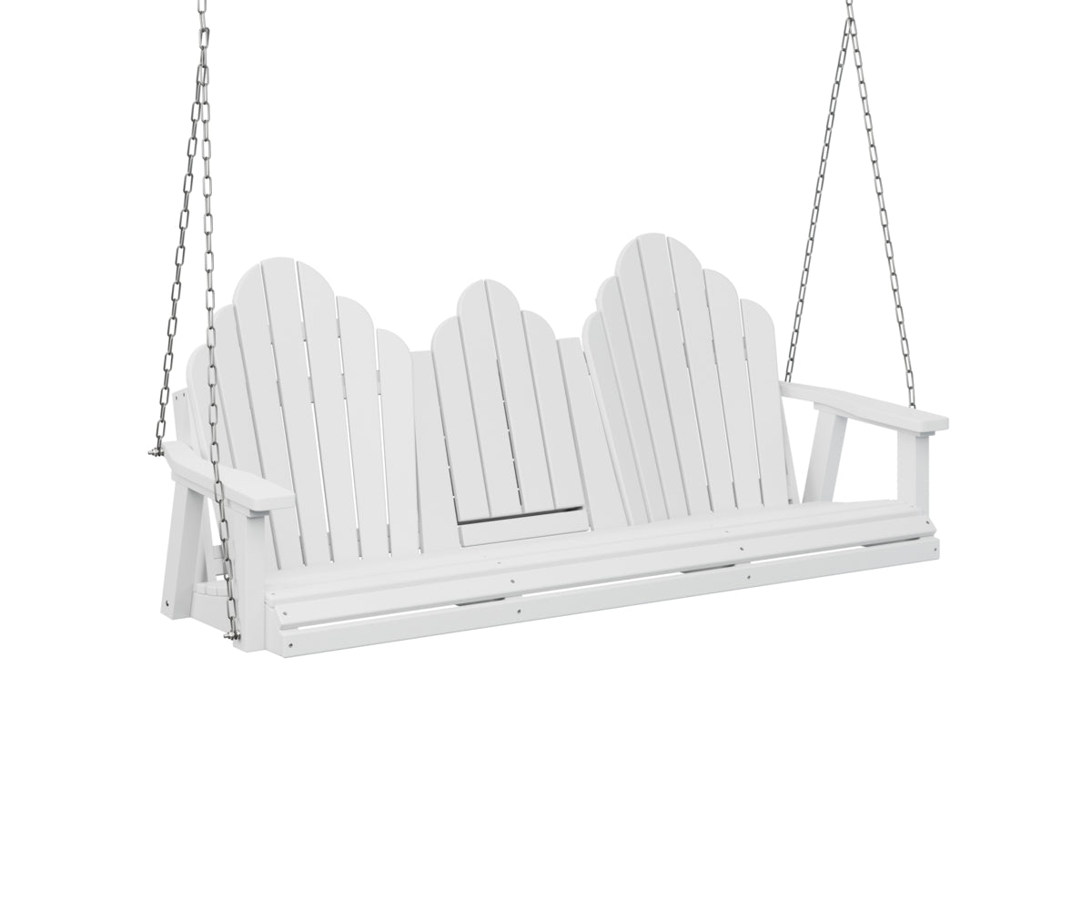 Berlin Gardens Cozi-Back Three Seat Swing with Console