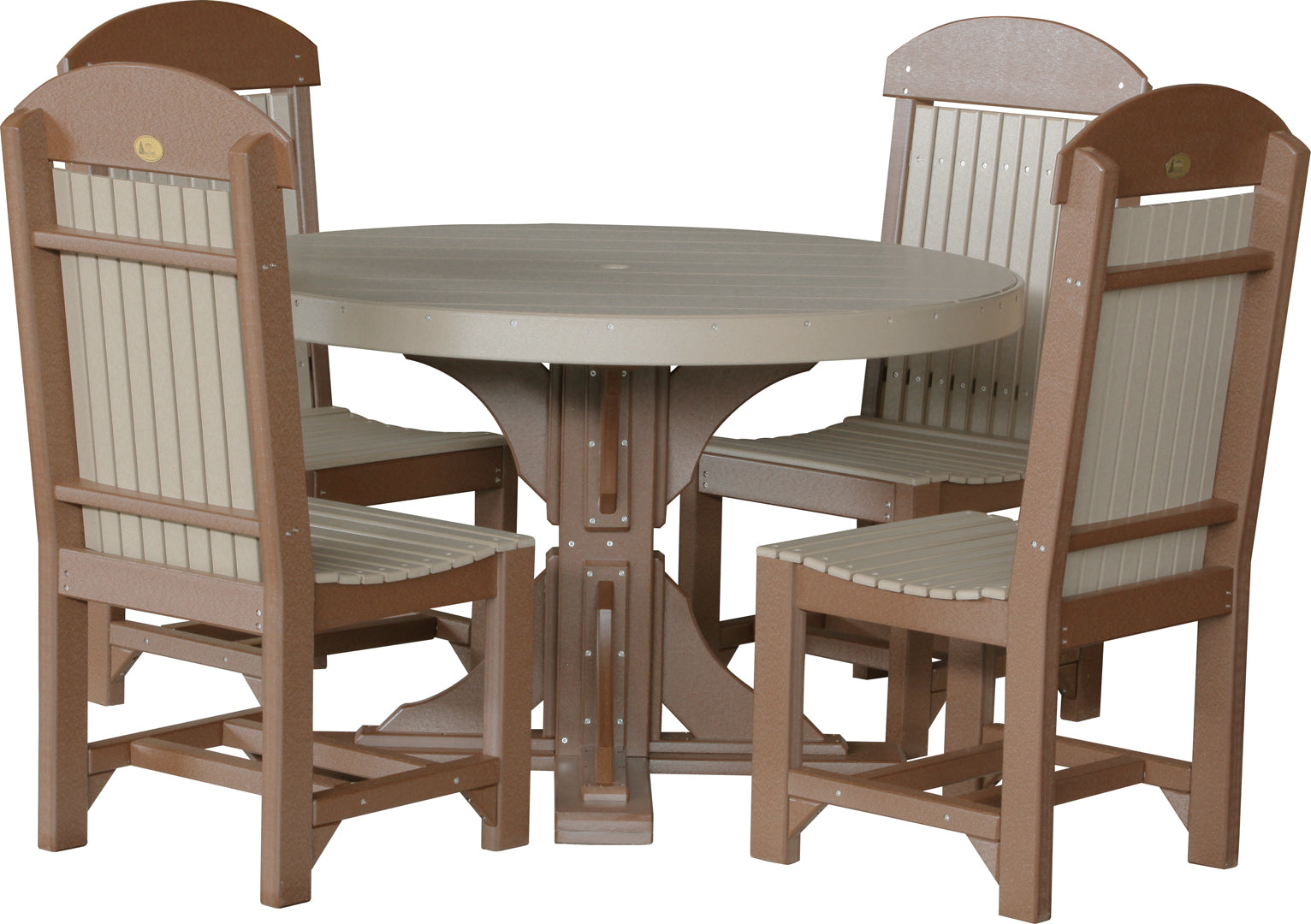 LuxCraft 4' Round Table Set #1