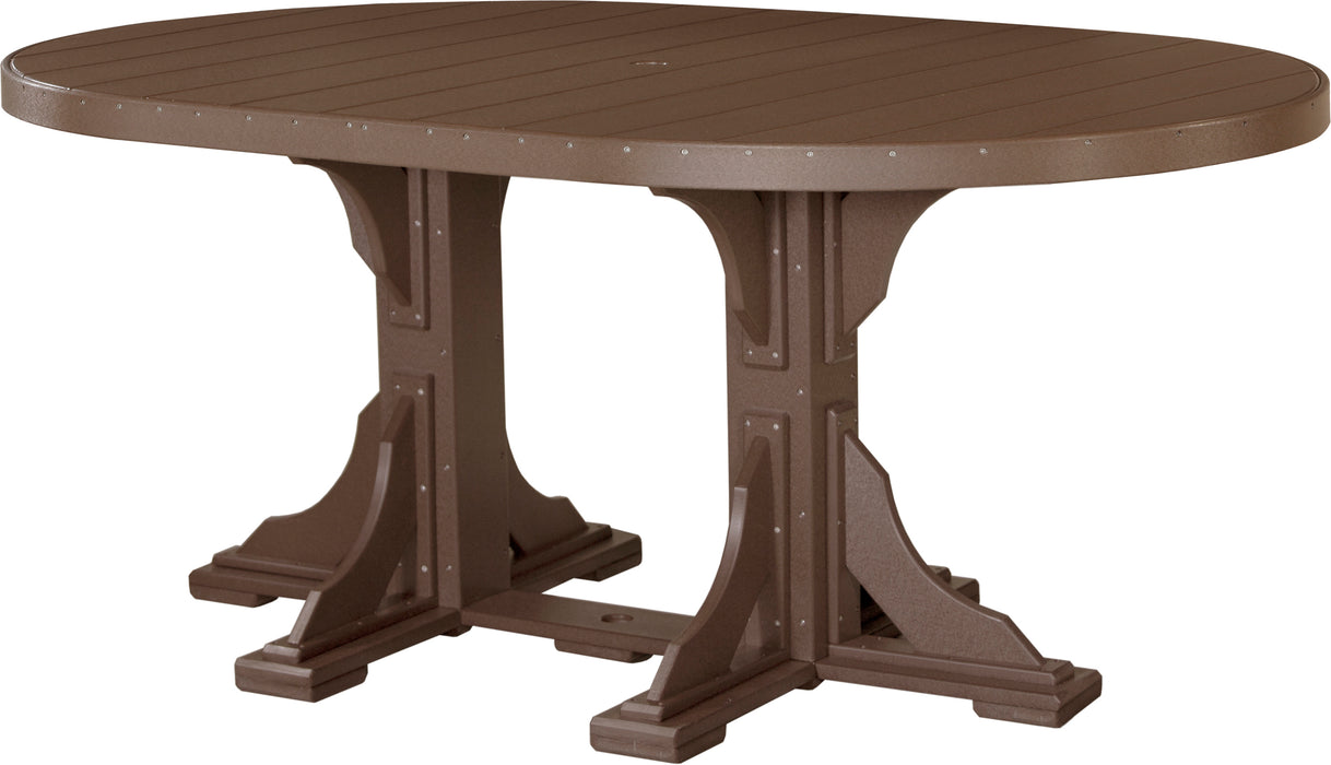 LuxCraft 4' x 6' Oval Table Set #1